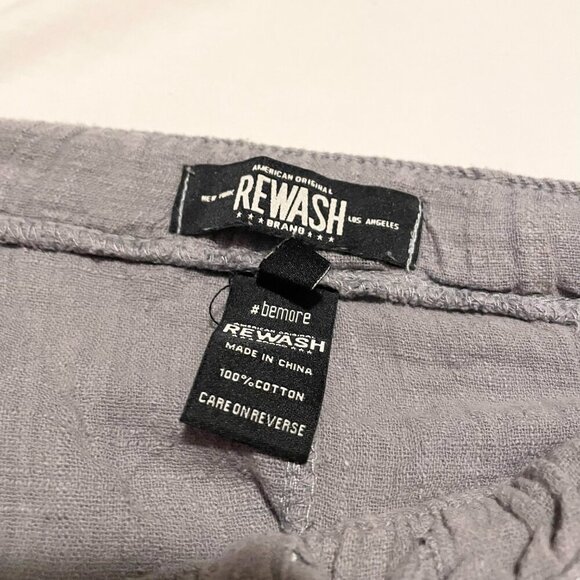 Rewash Los Angeles Brand Grey Cotton Pants Womens Size Medium - Picture 3 of 16